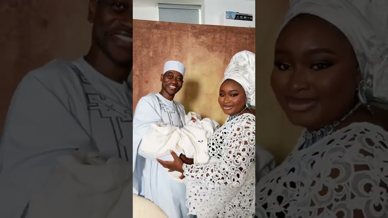 Lateef Adedimeji and Mo Bimpe hold intimate naming ceremony for triplet sons
