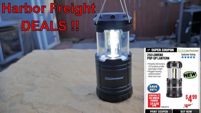 LUMINAR OUTDOOR 250 Lumen Compact Pop-Up Lantern for $3.99