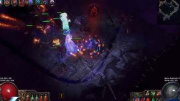 Vaal Oversoul Battle (Merciless) Lvl 63 Solo Summoner WItch - Path of Exile