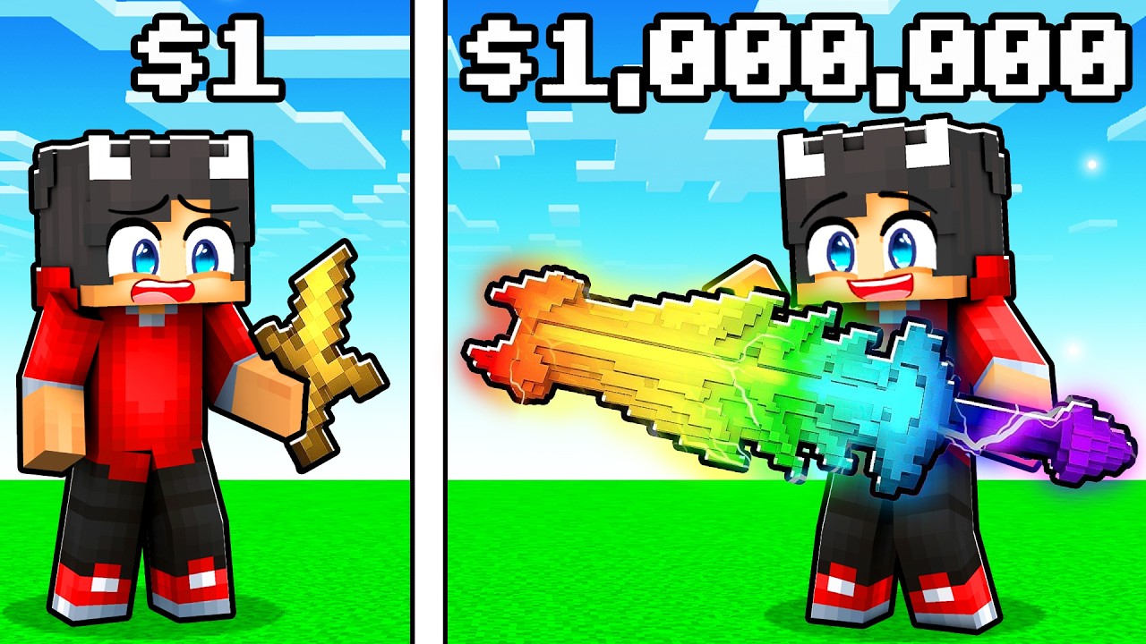 $1 vs $1.000.000 Sværd I Minecraft!