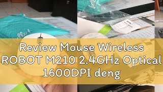 Review Mouse Wireless ROBOT M210 2.4GHz Optical 1600DPI dengan Receiver USB untuk PC Laptop Origina