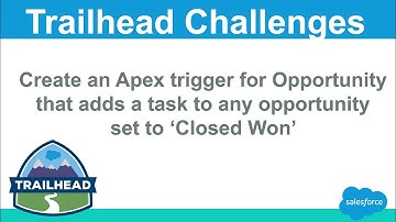 Create an Apex trigger for Opportunity that adds a task to any opportunity set to 
