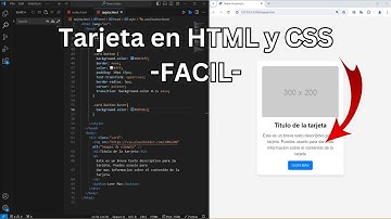 Cómo Crear una Tarjeta en HTML y CSS - Tutorial Paso a Paso para Principiantes