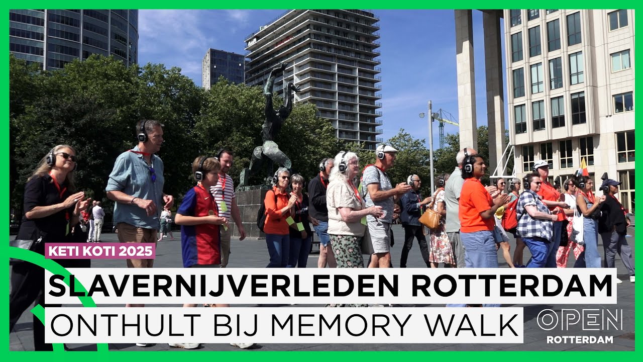Keti Koti Memory Walk onthult slavernijverleden op bekende plekken in Rotterdam | SAMENLEVING