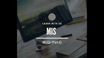 Management Information System (MIS) MCQs part-1