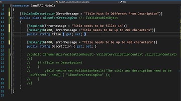 RESTful API with ASP.NET Core 3.0 - 50/50 - Customizing Error Messages