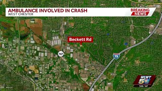 Police: 2 hospitalized after crash involving ambulance in West Chester