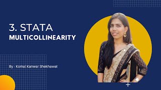 Multicollinearity || STATA || VIF