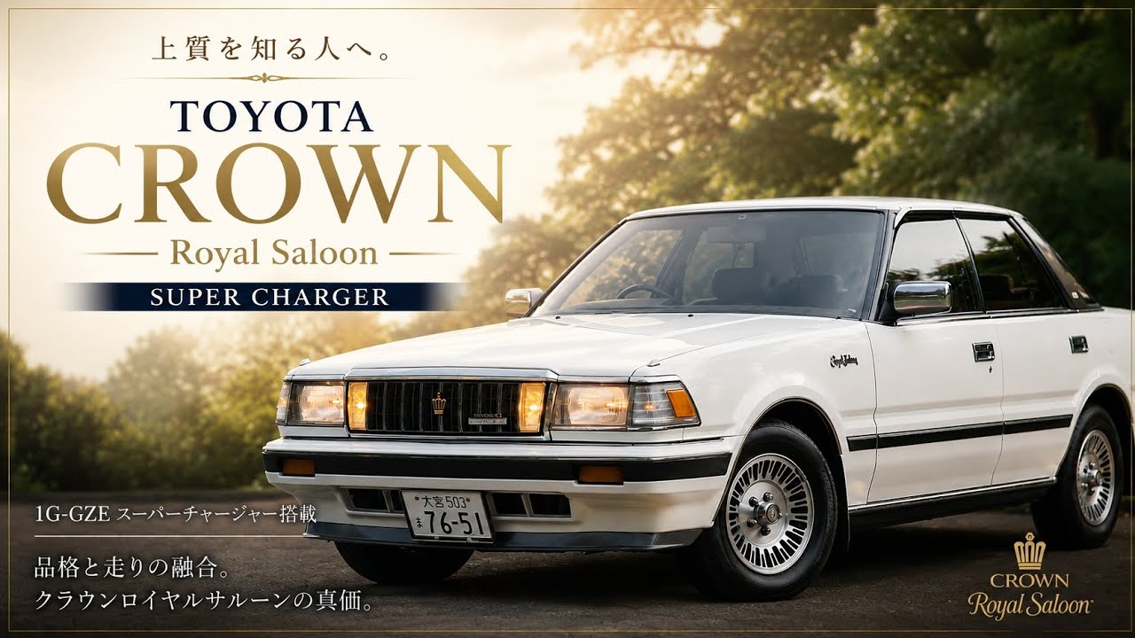 旧車】トヨタクラウン ロイヤルサルーン スーパーチャージャー GS121