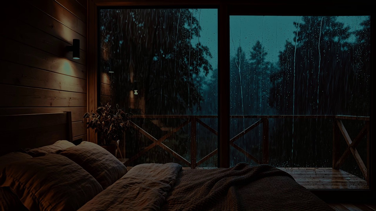 Rain Sounds at Night 🌙 Deep Sleep ASMR Rain Sounds 🌧️ Night Sleep ...