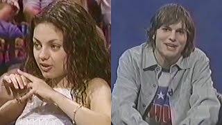 Mila Kunis and Ashton Kutcher on VH1 'The List' 2000
