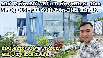 bán nhà vườn xã suối tiên diên khánh - Mặt Tiền Đường Nhựa 10m - Nha Trang Nhà Đất