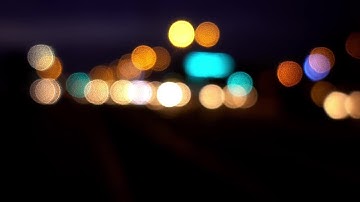 Blurred Out City Lights Stock Video