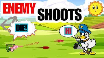 How to create an enemy SHOOTs at Player in Unity - enemy AI unity (Unity Tutorial)