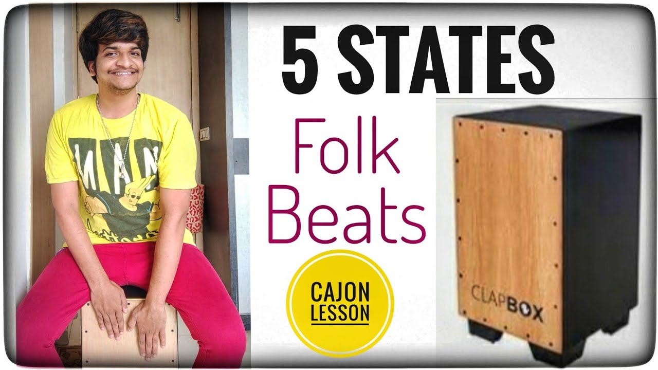 🔸5 Folk Beats of 5 Different States of India 🇮🇳 CAJON LESSON In