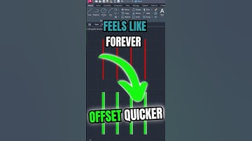 This OFFSET Trick Saves Time (OFFSET)😅#AutoCADShortcut#OffsetCommand#AutoCADForBeginners#autocad#ai
