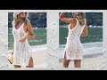 como tejer a crochet salida de playa Benidorm  blusa, o vestido  verano 2021