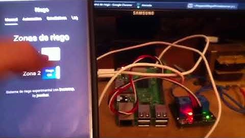 Pruebas de un sistema de riego con Raspberry Pi