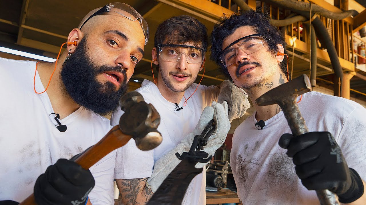 FICAMOS UM DIA INTEIRO FAZENDO FACAS