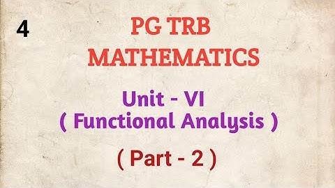 PG TRB, Functional Analysis