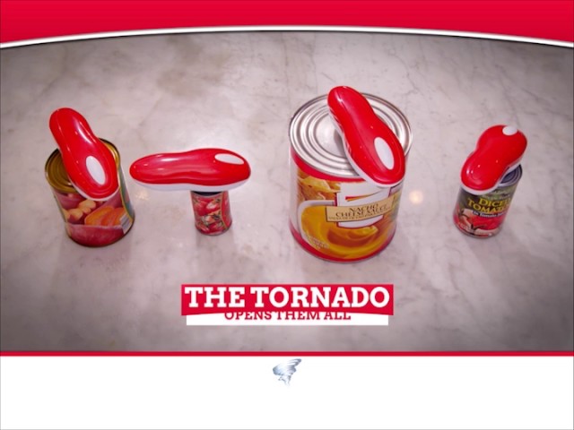 Tornado F4 Can Opener Hands Free Battery Operated Automatic As Seen On TV