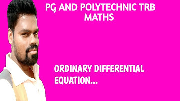 PG AND POLYTECHNIC TRB MATHS | WRONSKIAN APPLICATION PROBLEM