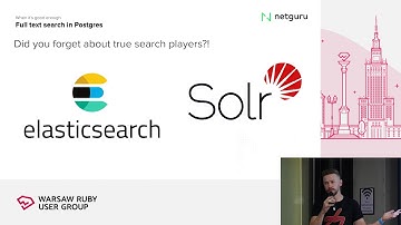 WRUG 09/2019: Marek Parafianowicz: Full text search in Postgres