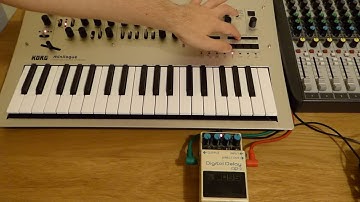 Korg Minilogue & Boss DD3 Delay