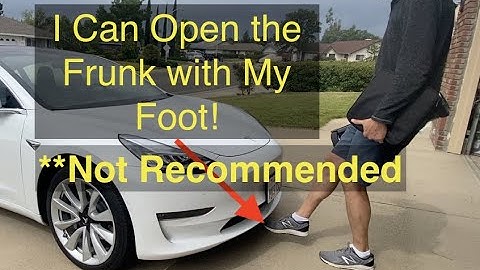 Frunk Foot Sensor **Please Read the Description