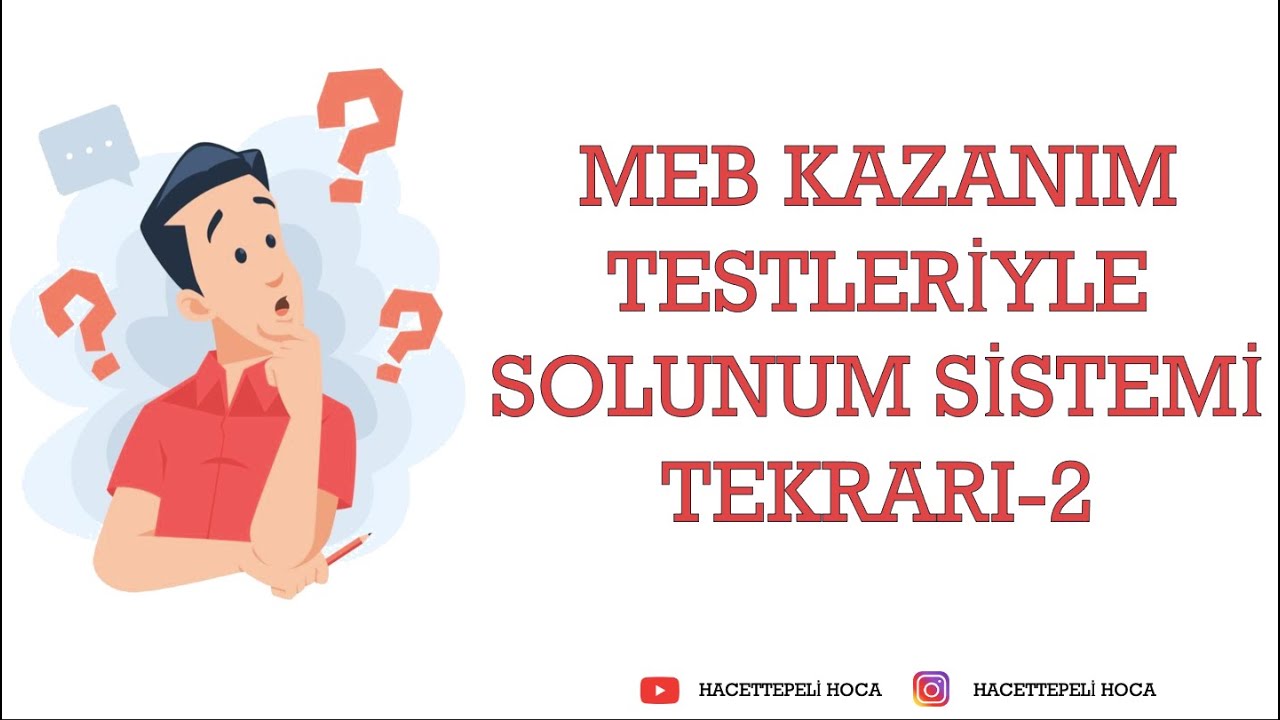 246 | SOLUNUM SİSTEMİ-20| MEB KAZANIM TESTİ SOLUNUM SİSTEMİ-2 | AYT | @Hacettepeli Hoca Biyoloji