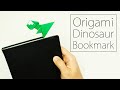 Origami Bookmark Dinosaur (Yakomoga) - Easy Origami