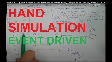 Simulation by Hand | Hand Simulation | Event-Driven Modeling | Single Server Queuing System (SSQS)
