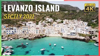 LEVANZO Island, SICILY, Italy walking tour in 4k