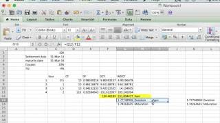 Bond Duration explained (calculation and concept) - part 1