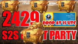 LIVE 2429 GOLDEN CHEST PARTY AT 15 UTC , THANKS BOSS ! | RISE OF KINGDOMS INDONESIA