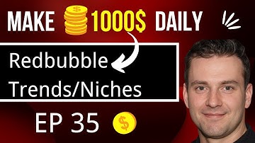 How to create print on demand design//Redbubble Niches and Keywords EP 35