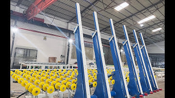 Jumbo size glass tilting table for semi automatic loading and unloading