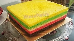 Resep Mudah Bolu Kukus Trio [ Bolu Kukus Pelangi ] - Durasi: 10.06. 