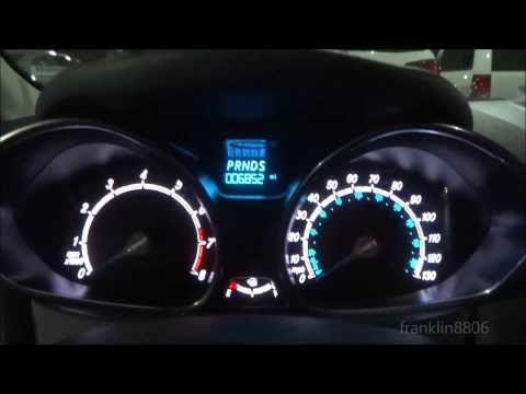 2014 Ford Fiesta SE Start-Up, Exhaust & Ambient Lighting Display