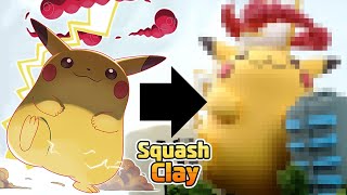 Pokémon Clay Art: Gigantamax Pikachu!! and Clay Diorama