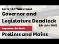 Governor and Legislature Deadlock (Constitutional Mandates)