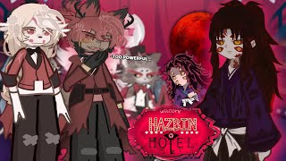 Hazbin Hotel React To Kokushibo As Powerful Demon Gacha React