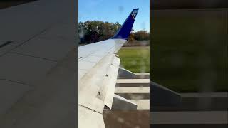 PERFECT Water Cannon Salute! Avelo Boeing 737 Departs New Haven For The First Time! #Shorts
