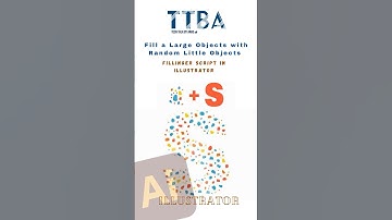 Fillinger Script in adobe Illustrator  - Fill a Large Objects with Random Little Objects#shortsvideo