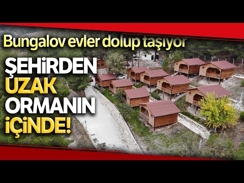 Şehrin En Uzak Noktasına Yapılan Bungalov Evlere Yoğun İlgi