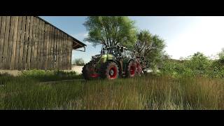 LS 25 Hof Bergmann #69 Schwaden und Gras einfahren