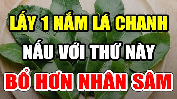 Lấy 1 Nắm Lá Chanh Nấu Với Thứ Này Chữa Cả Tỷ Bệnh, Thần Dược BỔ HƠN NHÂM SÂM, Uống Sớm Sẽ Sống Thọ