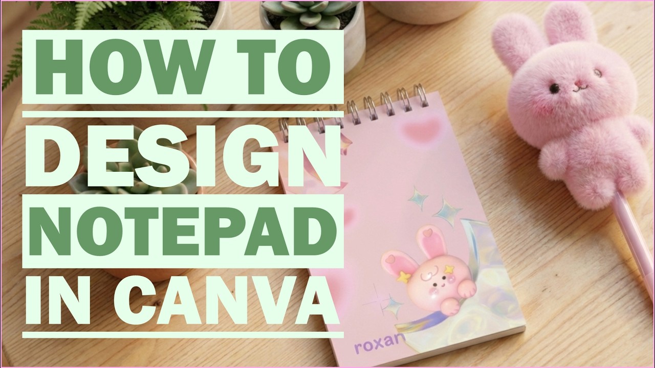 DIY Kawaii Notepad - Canva Tutorial for Beginners - YouTube
