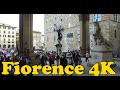 Walk around Florence Italy 4K. Piazza della Stazione - Porta Romana - Santa Maria Novella.