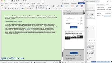 GPT for Word. Use Mistral Small 3 (24B) in Microsoft Word Locally (100% Private).